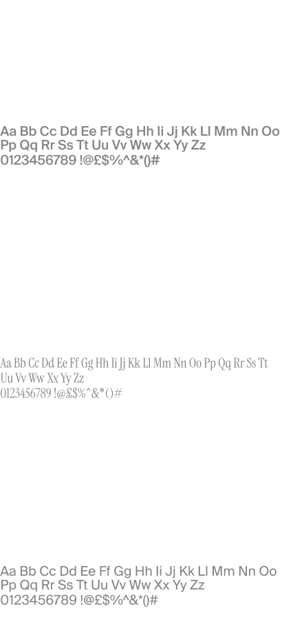 The Output fonts